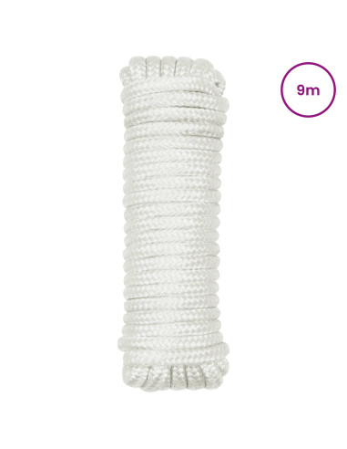 Corda da Barca 9 m 1 Bianco Poliestere