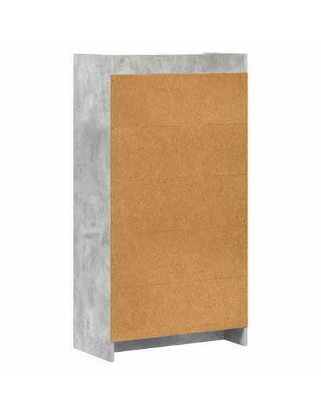 Libreria Grigio Concretè 59 x 30 x 111 cm Legno ingegnerizzato