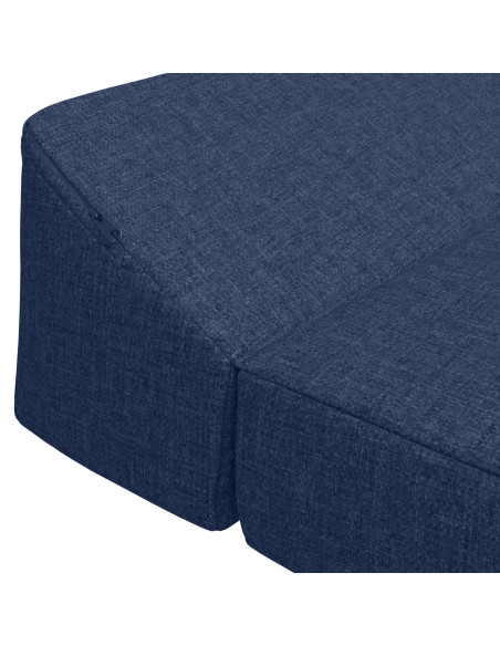 Divano Letto Pieghevole Blu 120 x 60 x 49 cm Tessuto