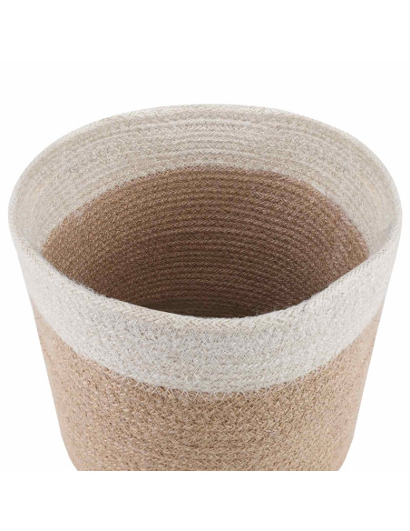 Set di Vasi per Piante 2 pcs Naturale e Bianco Ø 21 x 21 cm