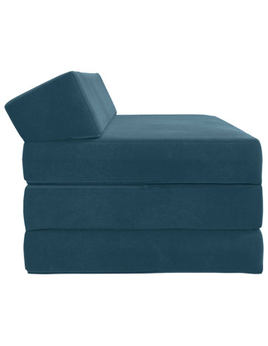 Divano Letto Pieghevole Blu 120 x 60 x 49 cm Tessuto