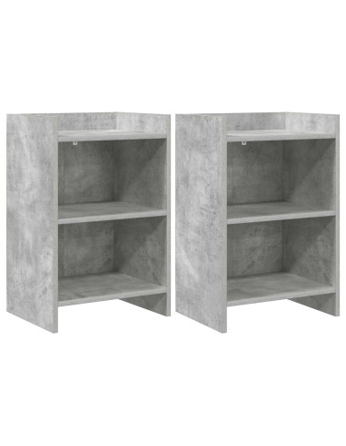 Comodini 2 pcs Grigio Cemento 40 x 30 x 60 cm