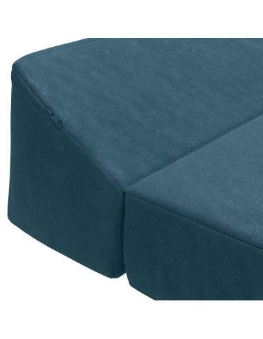 Divano Letto Pieghevole Blu 120 x 60 x 49 cm Tessuto