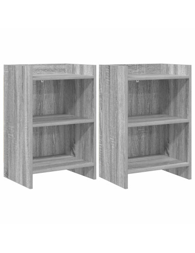 Comodini 2 pcs Sonoma grigio 40 x 30 x 60 cm