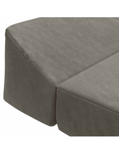 Divano Letto Pieghevole Grigio Chiaro 120 x 60 x 49 cm Tessuto