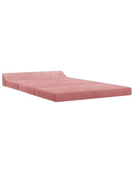 Divano Letto Pieghevole Rosa 120 x 60 x 49 cm Tessuto