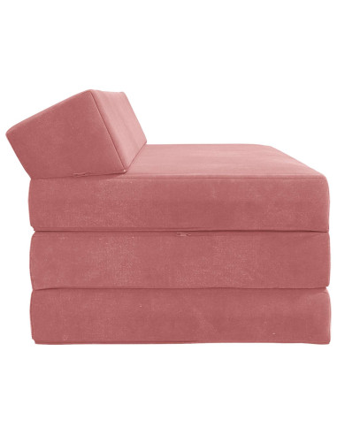 Divano Letto Pieghevole Rosa 120 x 60 x 49 cm Tessuto
