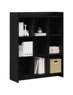 Libreria Rovere Nero 87,5 x 30 x 111 cm Legno ingegnerizzato 2