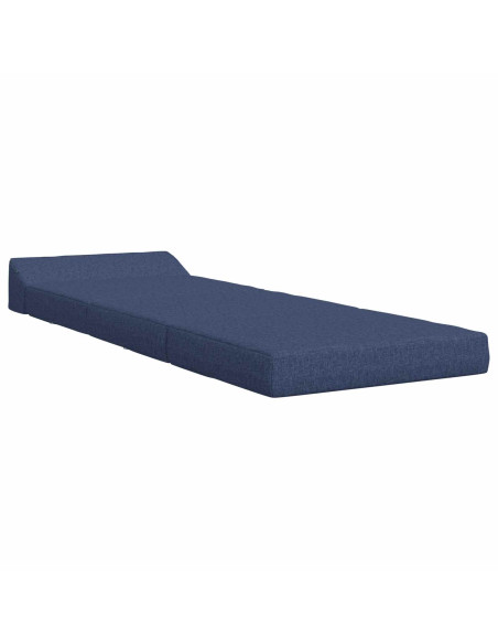 Divano Letto Pieghevole Blu 200 x 70 x 10 cm Tessuto