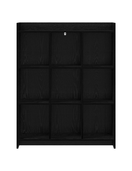 Libreria Rovere Nero 87,5 x 30 x 111 cm Legno ingegnerizzato