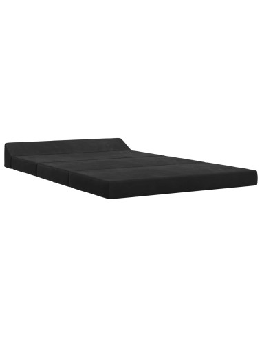 Divano Letto Pieghevole Nero 120 x 60 x 49 cm Tessuto