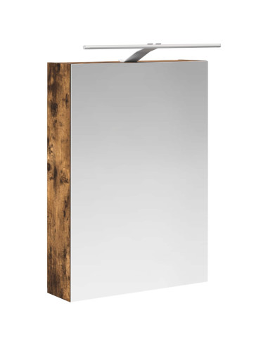 Set di Armadi da Bagno 5 pcs Rovere Fumo Legno ingegnerizzato