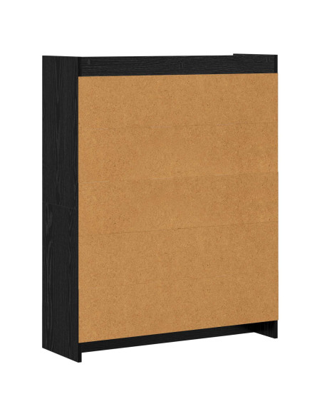 Libreria Rovere Nero 87,5 x 30 x 111 cm Legno ingegnerizzato