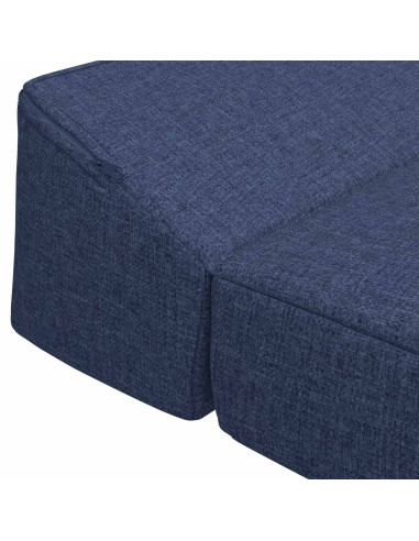 Divano Letto Pieghevole Blu 200 x 70 x 10 cm Tessuto