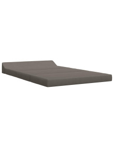 Divano Letto Pieghevole Grigio Chiaro 120 x 60 x 49 cm Tessuto 2