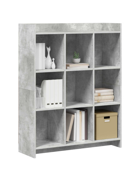 Libreria Grigio Concretè 87,5 x 30 x 111 cm