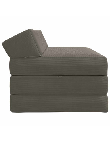 Divano Letto Pieghevole Grigio Chiaro 120 x 60 x 49 cm Tessuto