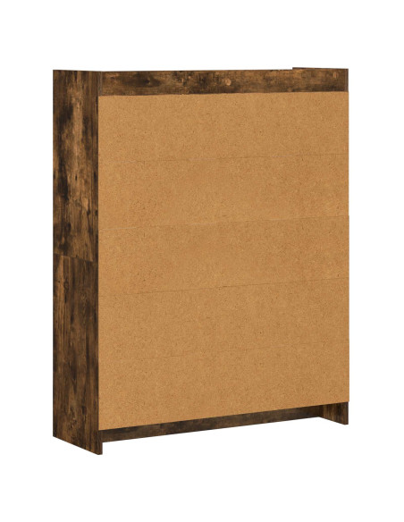Libreria Rovere Fumo 87,5 x 30 x 111 cm Legno ingegnerizzato