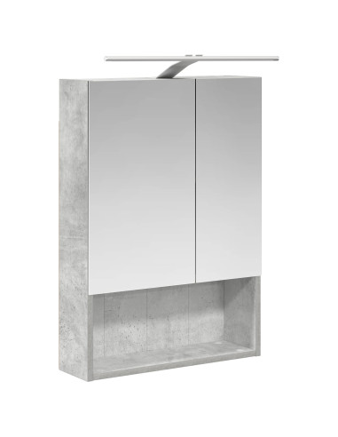 Set di Armadi da Bagno 5 pcs Grigio Cemento