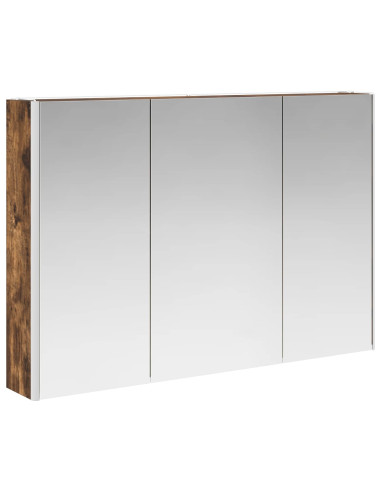 Set di Armadi da Bagno 4 pcs Rovere Fumo 103,5 x 15,5 x 70 cm