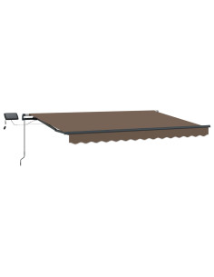 Tenda Retrattile Tortora 600 × 350 cm Tessuto