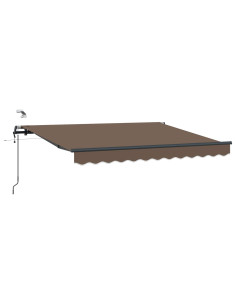 Tessuto per Tenda Tortora 600 × 350 cm Poliestere