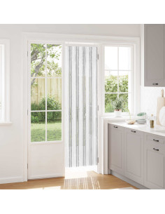 Tenda per insetti in chenille Grigio chiaro e bianco