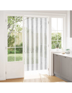 Tenda per insetti in chenille Grigio chiaro e bianco