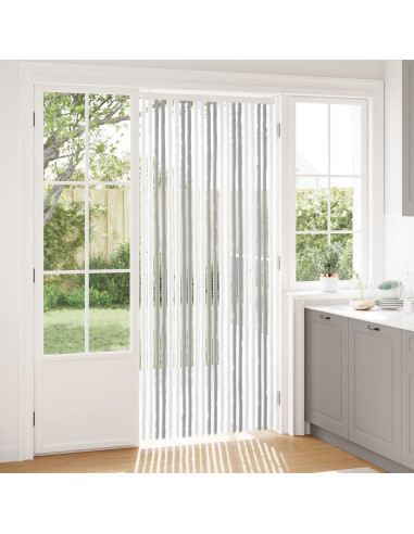 Tenda per insetti in chenille Grigio chiaro e bianco