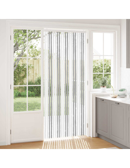 Tenda per insetti in chenille Grigio chiaro e bianco
