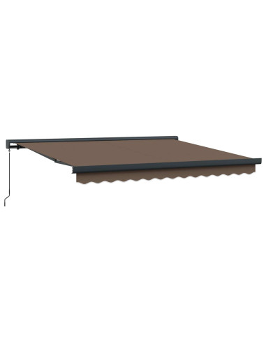 Tenda Retrattile Tortora 500 × 300 cm Tessuto e Metallo