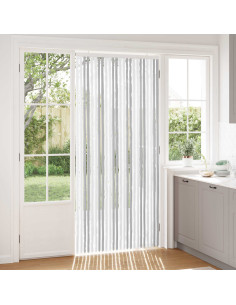 Tenda per insetti in chenille Grigio chiaro e bianco