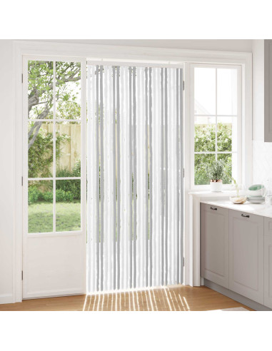 Tenda per insetti in chenille Grigio chiaro e bianco