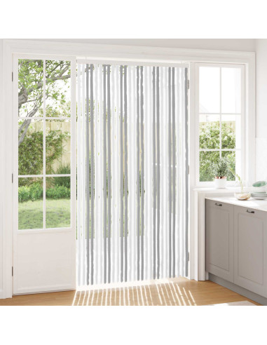 Tenda per insetti in chenille Grigio chiaro e bianco