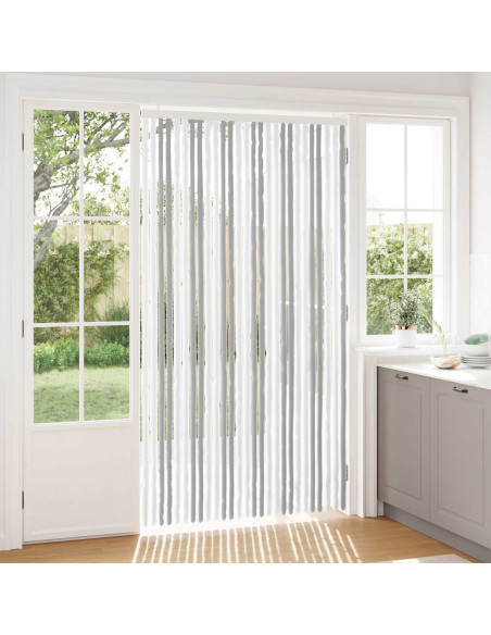 Tenda per insetti in chenille Grigio chiaro e bianco