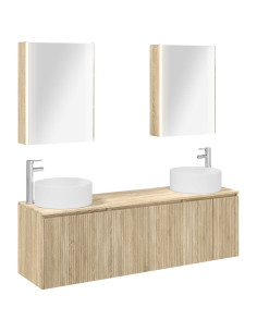 Set di Armadi da Bagno 5 pcs Rovere Sonoma Legno ingegnerizzato
