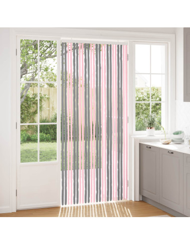 Tenda per insetti in chenille Grigio Argento e Rosa