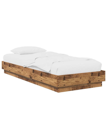 Struttura letto a pavimento Legno antico 80 x 200 cm