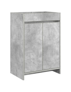 Mobiletto da Bagno Sotto Lavabo Grigio Cemento