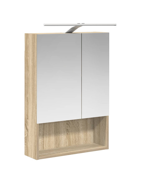 Set di Armadi da Bagno 5 pcs Rovere Sonoma Legno ingegnerizzato