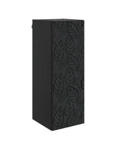 Mobiletto a muro Nero 33 x 34,5 x 90 cm Legno ingegnerizzato