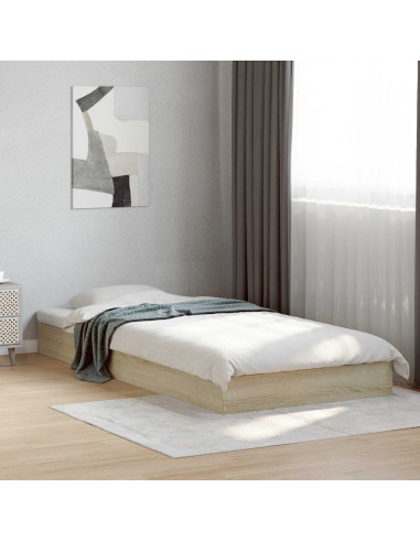 Struttura letto a pavimento Rovere Sonoma 80 x 200 cm