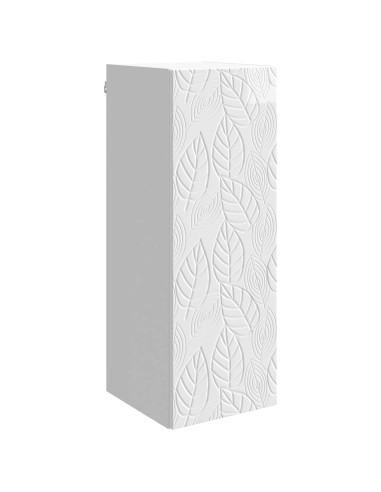 Mobiletto a muro Bianco Lucido 33 x 34,5 x 90 cm