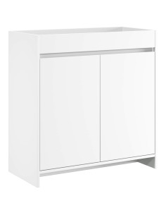 Mobiletto da Bagno Sotto Lavabo Bianco 78,5 x 37,5 x 81 cm