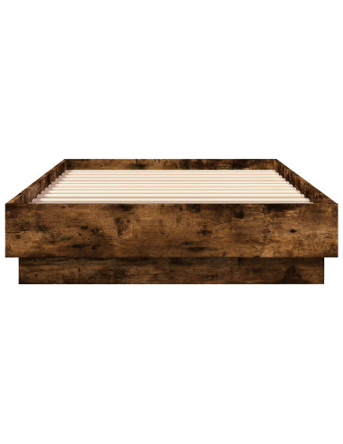 Struttura letto a pavimento Rovere Fumo 80 x 200 cm