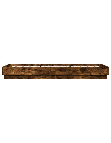 Struttura letto a pavimento Rovere Fumo 80 x 200 cm