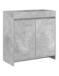 Mobiletto da Bagno Sotto Lavabo Grigio Cemento