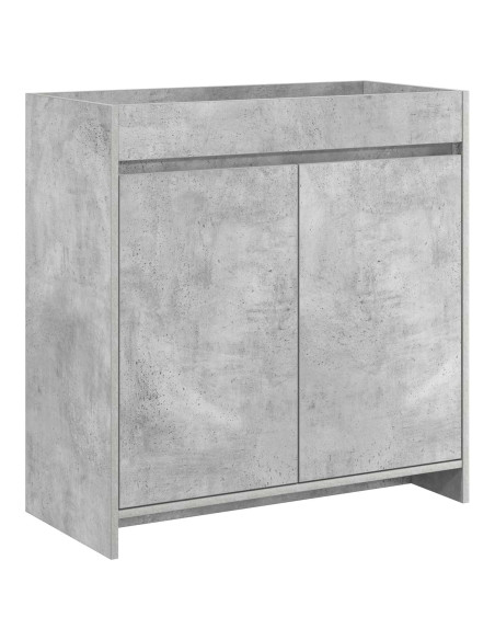 Mobiletto da Bagno Sotto Lavabo Grigio Cemento