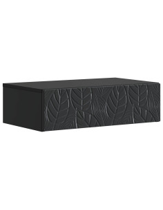 Tavolino da Parete Laterale Nero 59 x 34,5 x 17 cm