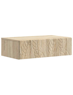 Tavolino da Parete Laterale Rovere Sonoma 59 x 34,5 x 17 cm